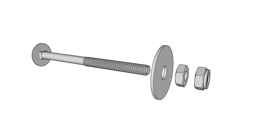 SU螺丝螺母工业模型小品sketchup螺丝螺丝钉螺纹