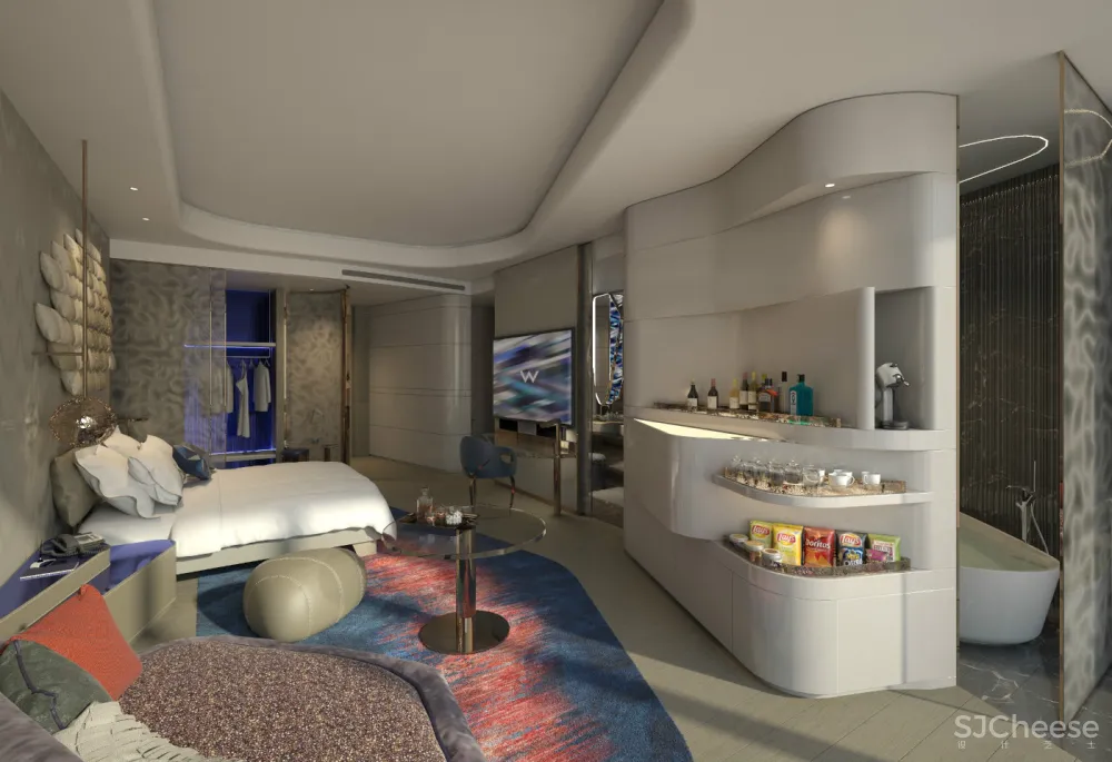 西安万众W酒店公区客房效果图+设计方案+设计手稿JPG+PDF-1.28G