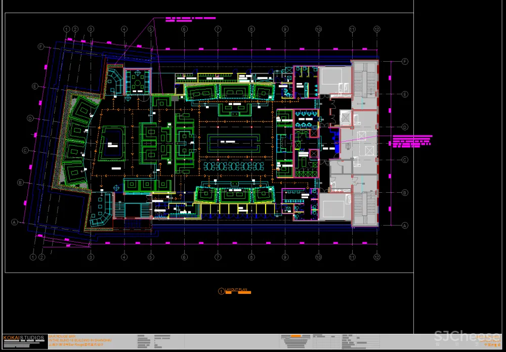 Kokaistudios-上海外滩18号酒吧丨1100㎡丨效果图+施工图+机电+厨房+摄影丨185M