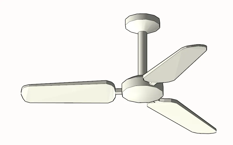 10个吊风扇SU草图大师模型-sketchup吊扇风扇模型-SKP格式-2.4M