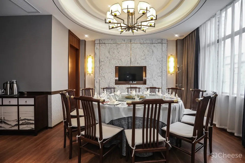 B J D ▏新作 ▏会龙湖农庄大酒店-交替变换的现代中式与古朴中式意境空间