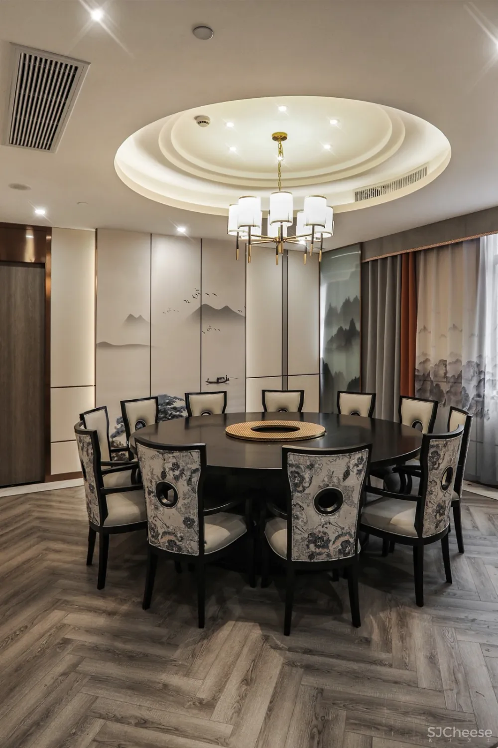 B J D ▏新作 ▏会龙湖农庄大酒店-交替变换的现代中式与古朴中式意境空间