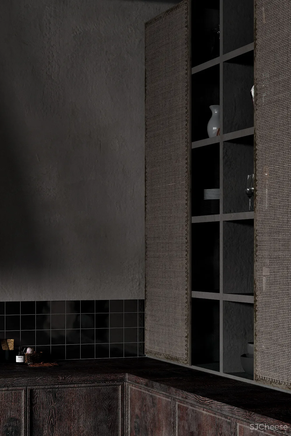 Anastasiia Reznichenko | Wabi Sabi House , 传统侘寂美学的设计概念