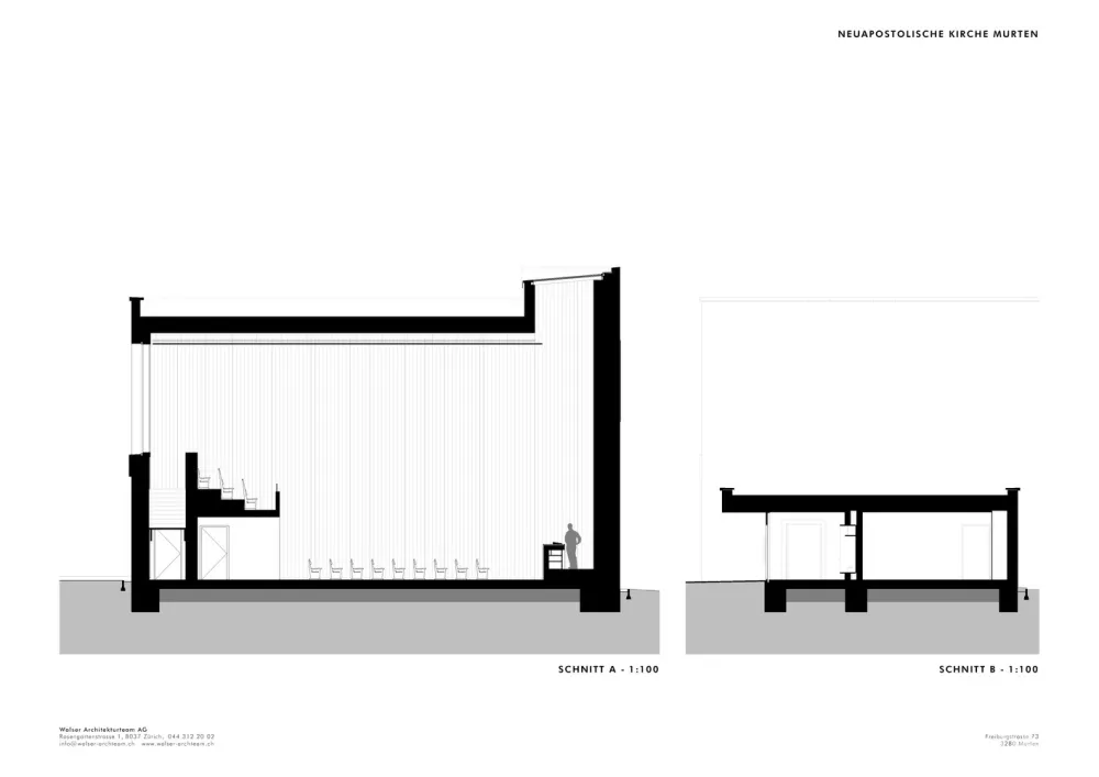 Walser Architekturteam | 瑞士极简教堂 Murten Church