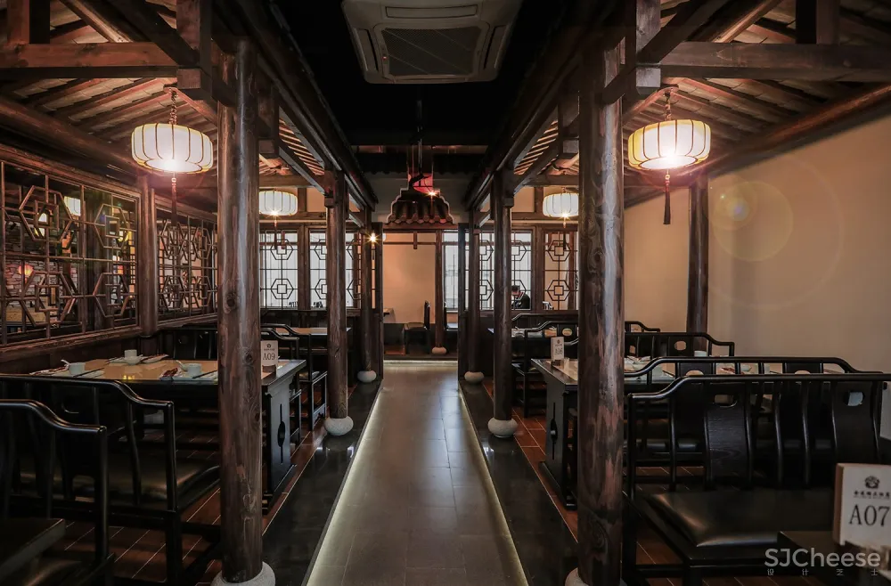 B J D ▏新作 ▏会龙湖农庄大酒店-交替变换的现代中式与古朴中式意境空间