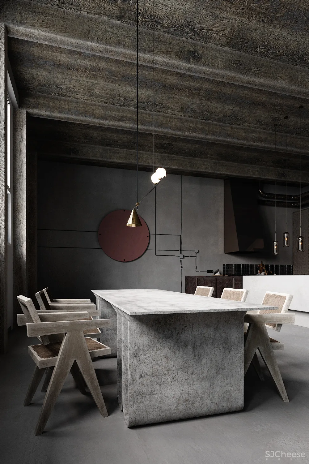 Anastasiia Reznichenko | Wabi Sabi House , 传统侘寂美学的设计概念