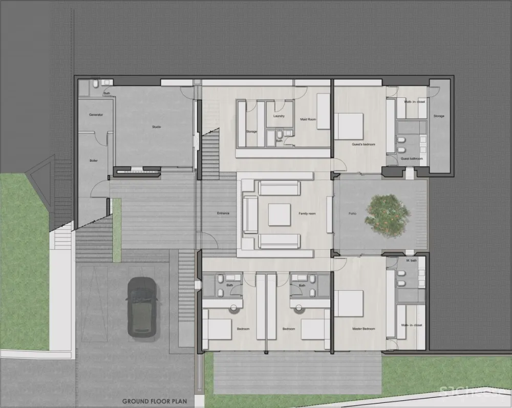 Alphonse Kai | House K , 现代混泥土的景观住宅