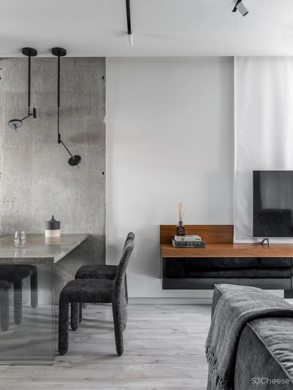 Quadrum Studio | DK CH Flat , 现代混泥土的功能住宅