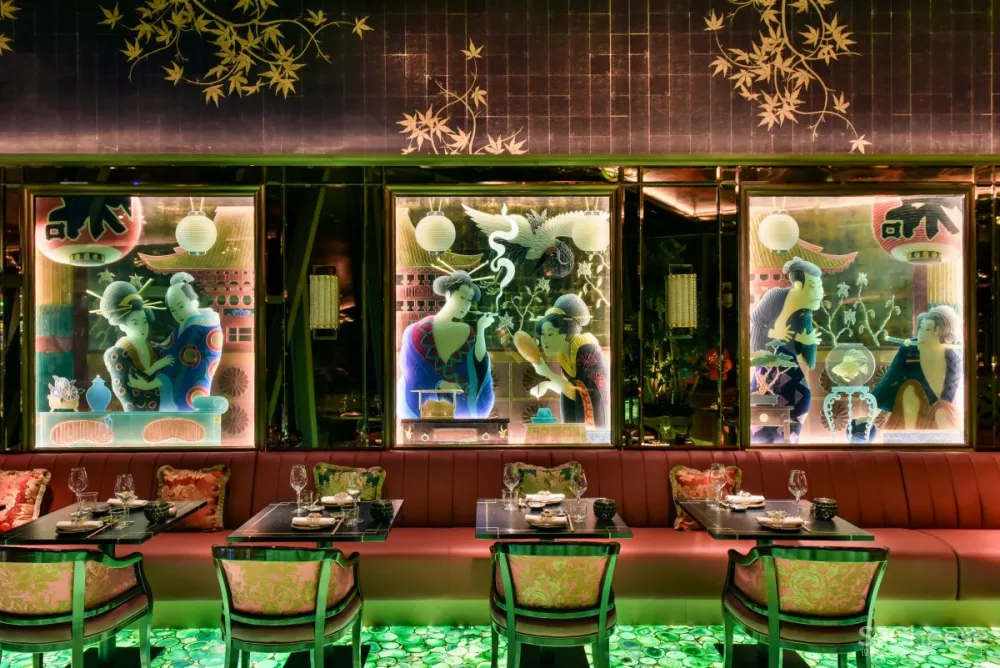 Adam Ellis Studio | The Ivy Asia , 伦敦现代艺术餐厅