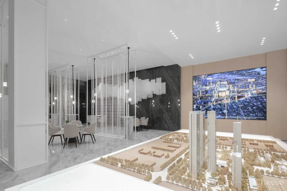 用当代简约精神重塑东方文化的韵律之美|540m²售楼处|殊众设计