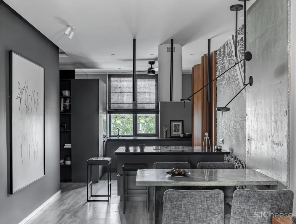 Quadrum Studio | DK CH Flat , 现代混泥土的功能住宅