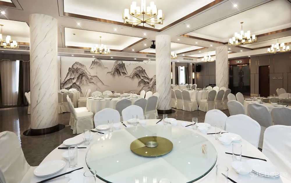 B J D ▏新作 ▏会龙湖农庄大酒店-交替变换的现代中式与古朴中式意境空间