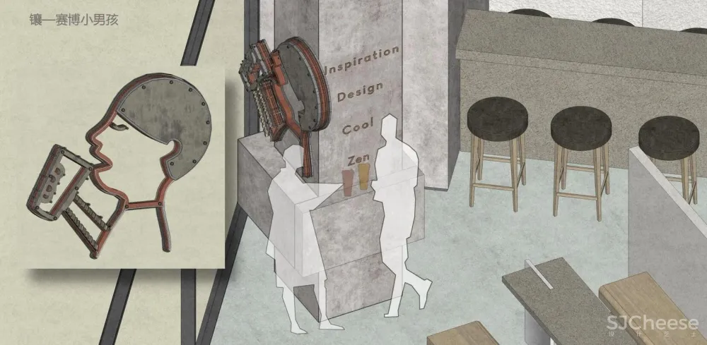 喜茶重庆龙湖U城天街店 / 超级平常空间设计