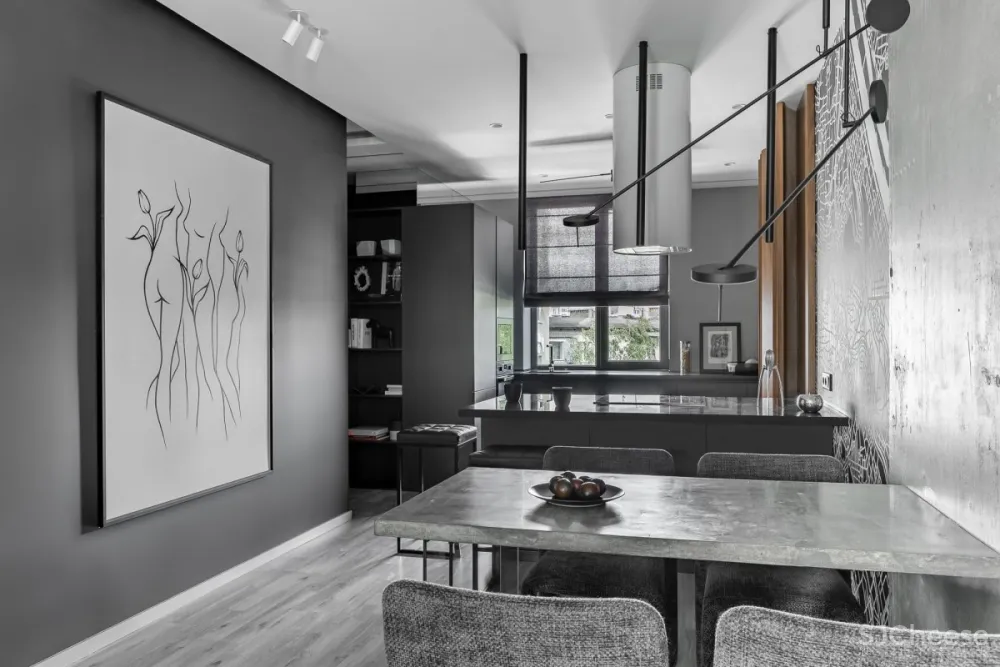 Quadrum Studio | DK CH Flat , 现代混泥土的功能住宅