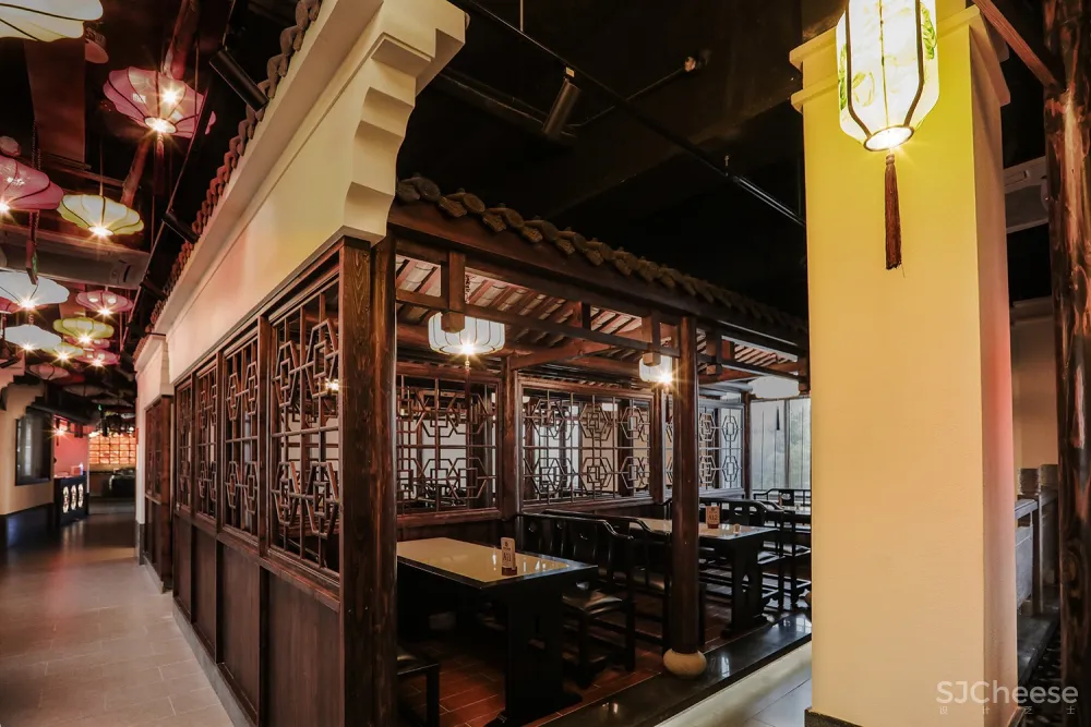 B J D ▏新作 ▏会龙湖农庄大酒店-交替变换的现代中式与古朴中式意境空间