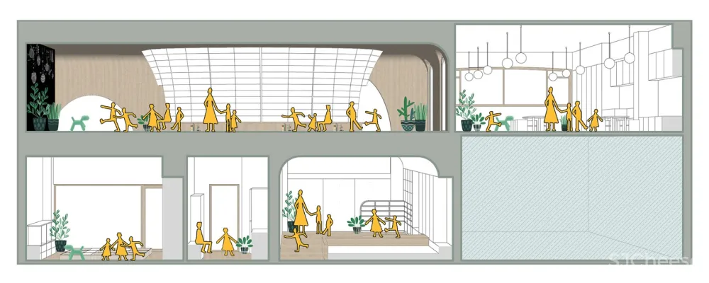 串联的洞穴-粒粒森国际双语私塾