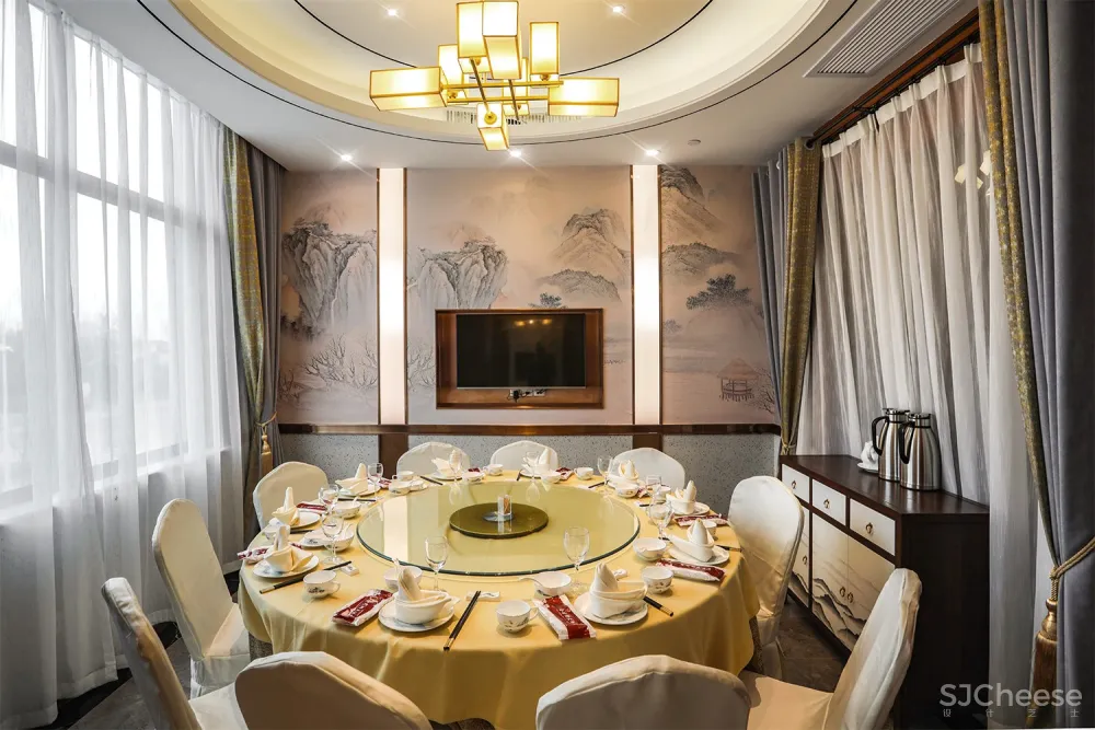 B J D ▏新作 ▏会龙湖农庄大酒店-交替变换的现代中式与古朴中式意境空间