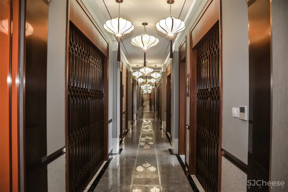 B J D ▏新作 ▏会龙湖农庄大酒店-交替变换的现代中式与古朴中式意境空间