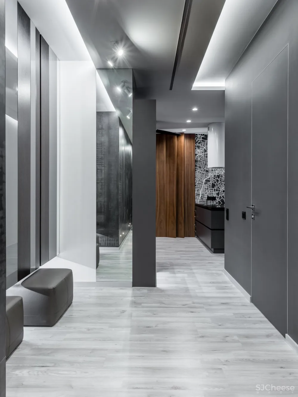 Quadrum Studio | DK CH Flat , 现代混泥土的功能住宅