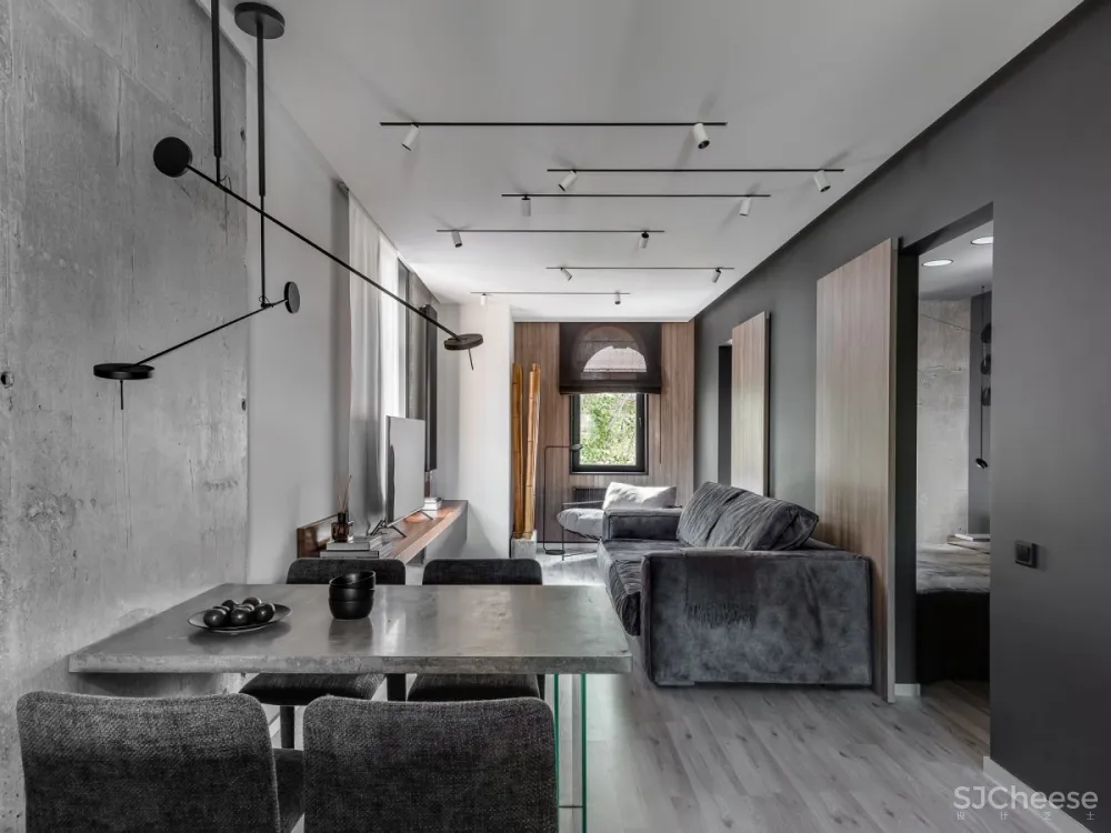 Quadrum Studio | DK CH Flat , 现代混泥土的功能住宅