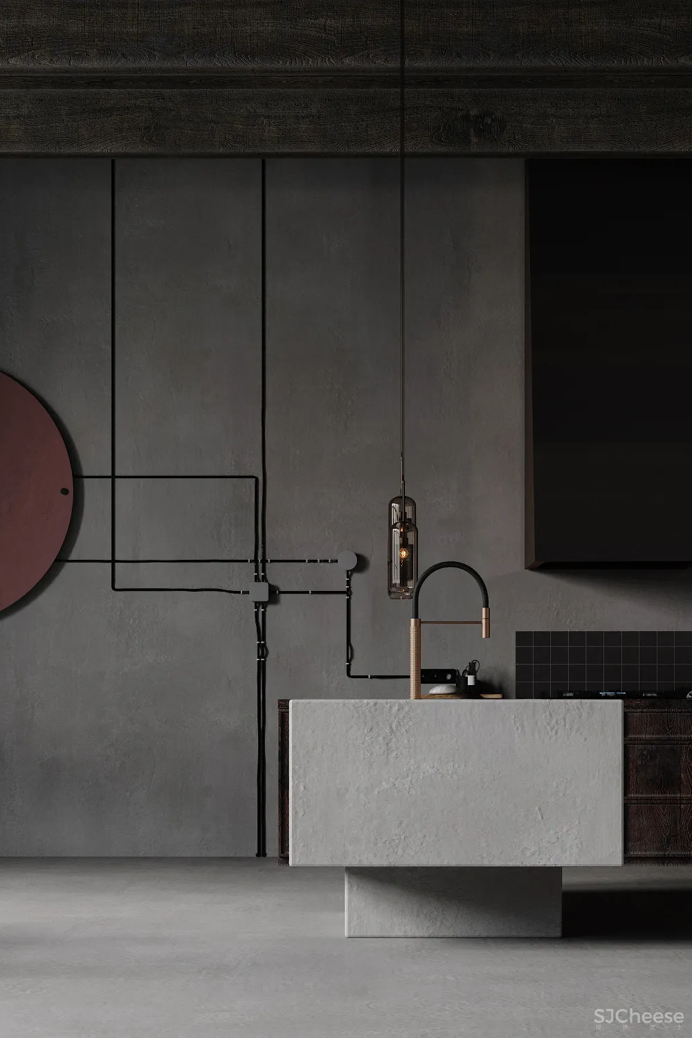 Anastasiia Reznichenko | Wabi Sabi House , 传统侘寂美学的设计概念