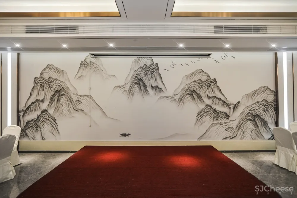 B J D ▏新作 ▏会龙湖农庄大酒店-交替变换的现代中式与古朴中式意境空间