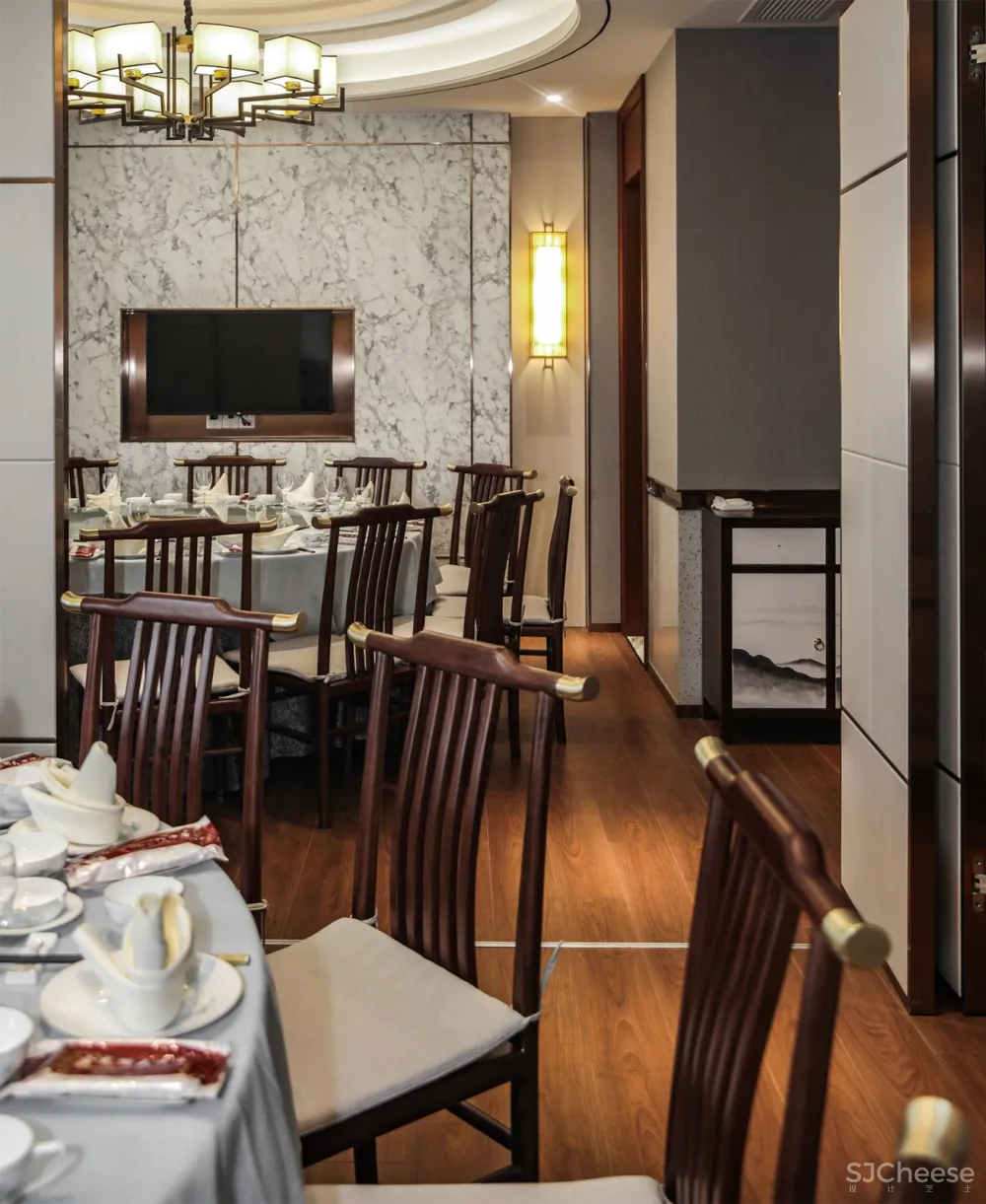 B J D ▏新作 ▏会龙湖农庄大酒店-交替变换的现代中式与古朴中式意境空间