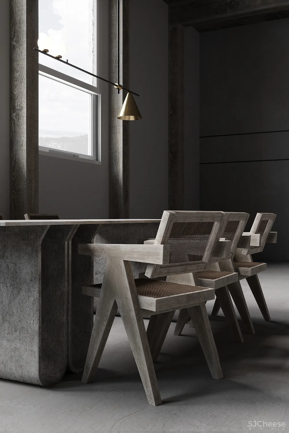 Anastasiia Reznichenko | Wabi Sabi House , 传统侘寂美学的设计概念