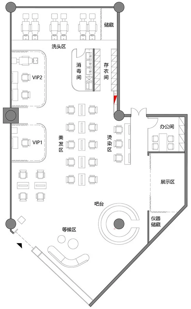 本来沙龙蓝色港湾店,北京 / 张烨建筑事务所