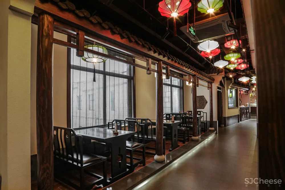 B J D ▏新作 ▏会龙湖农庄大酒店-交替变换的现代中式与古朴中式意境空间