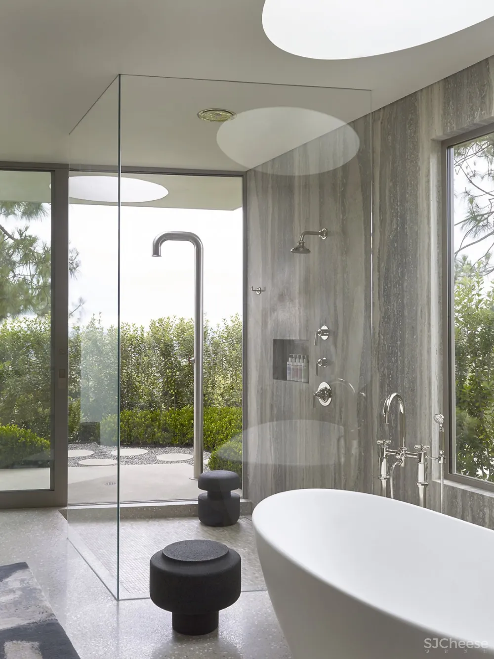 Jamie Bush | Beverly Hills Estate , 开放通风的现代住宅