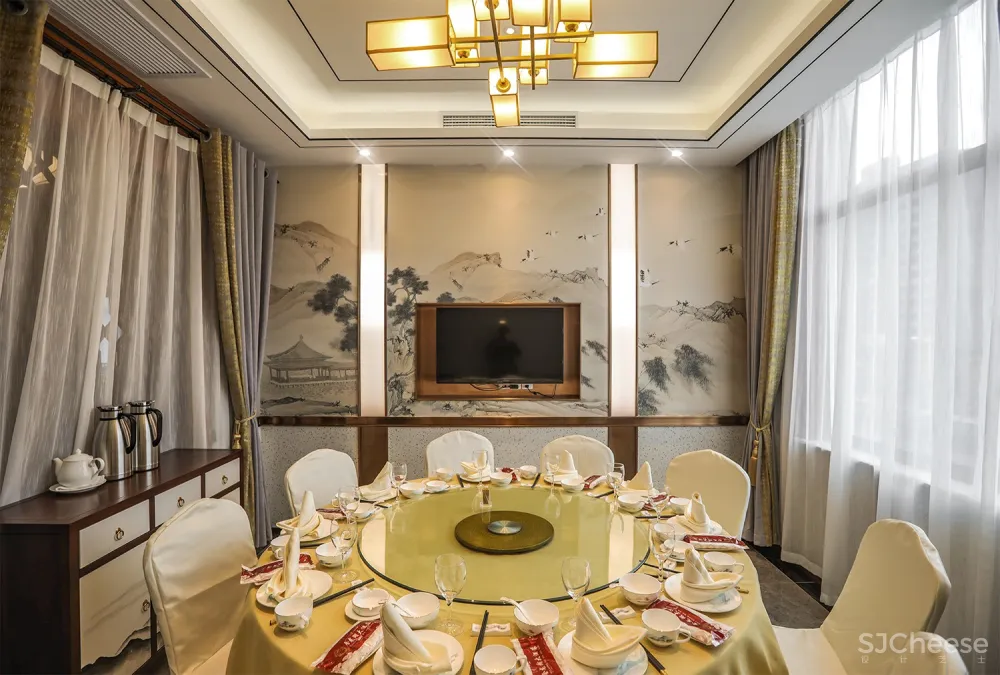 B J D ▏新作 ▏会龙湖农庄大酒店-交替变换的现代中式与古朴中式意境空间