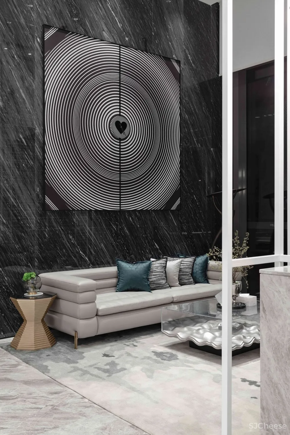 用当代简约精神重塑东方文化的韵律之美|540m²售楼处|殊众设计