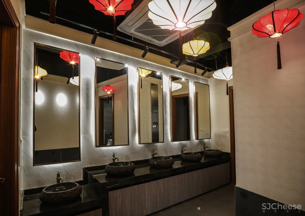 B J D ▏新作 ▏会龙湖农庄大酒店-交替变换的现代中式与古朴中式意境空间