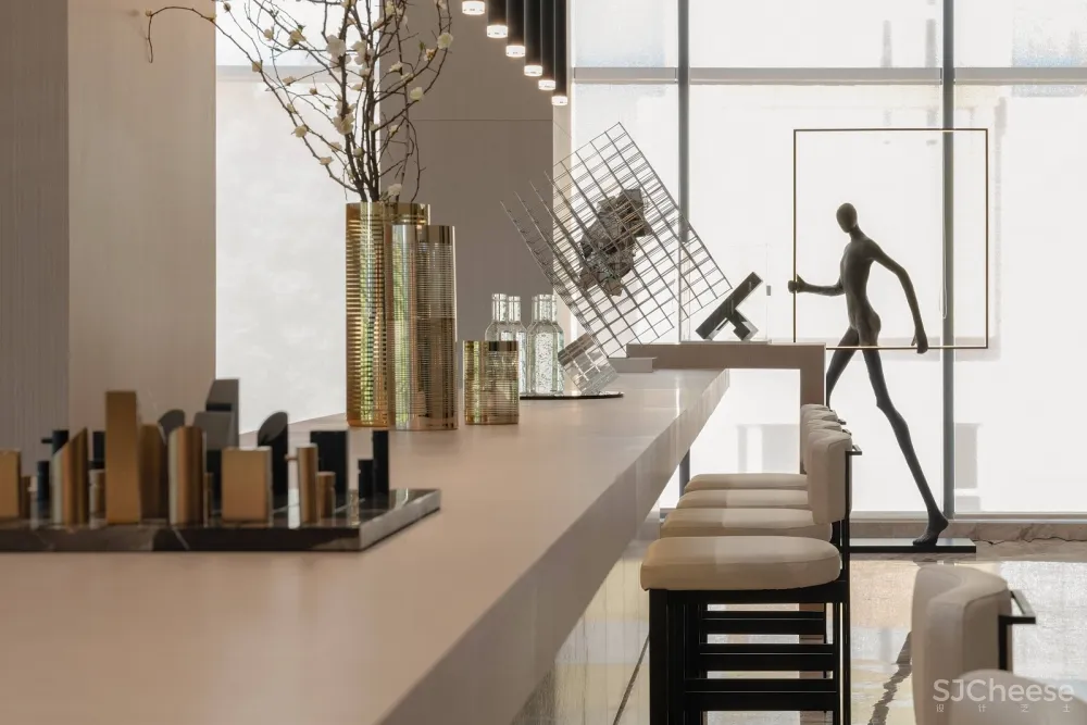 用当代简约精神重塑东方文化的韵律之美|540m²售楼处|殊众设计