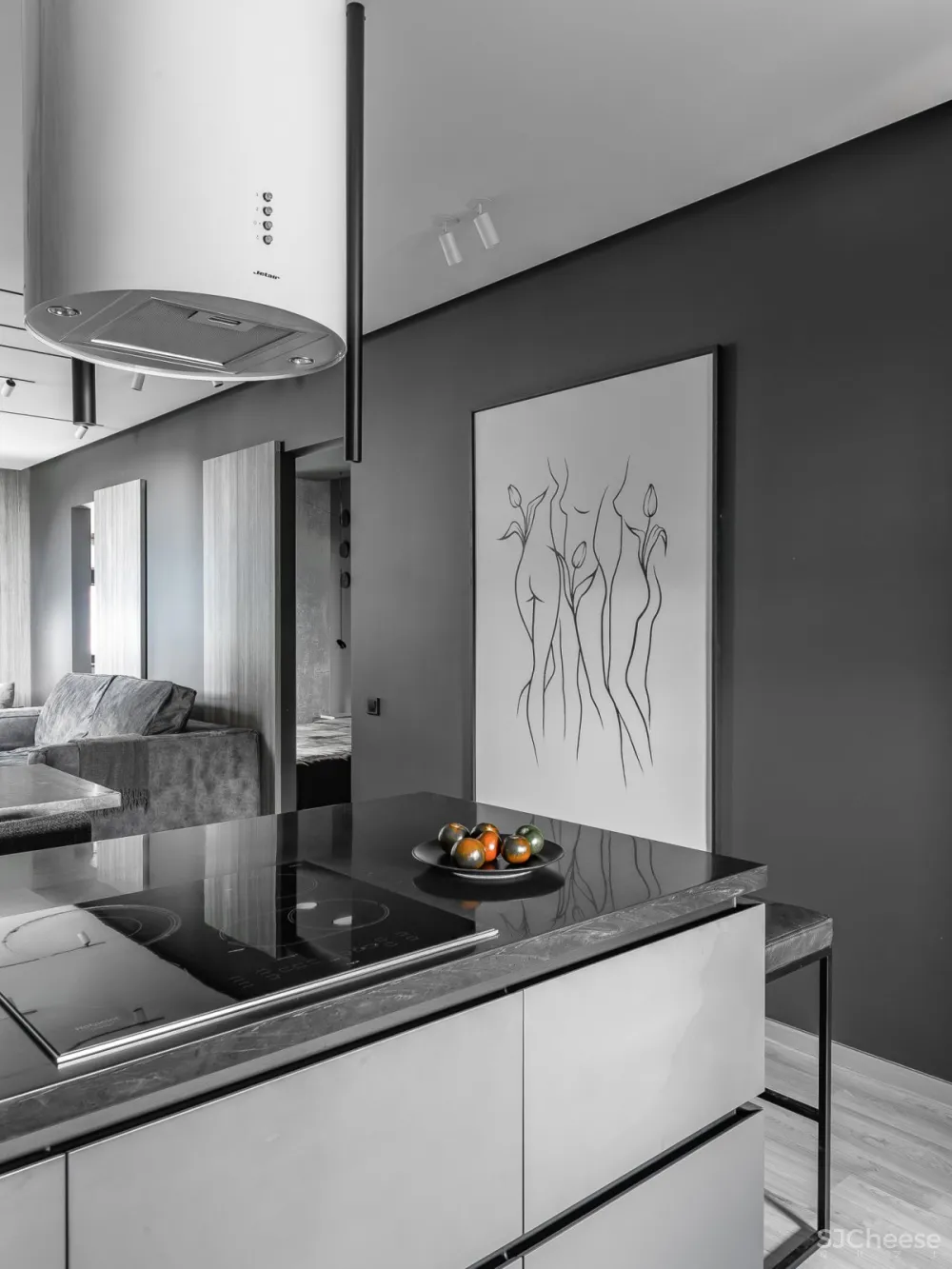 Quadrum Studio | DK CH Flat , 现代混泥土的功能住宅