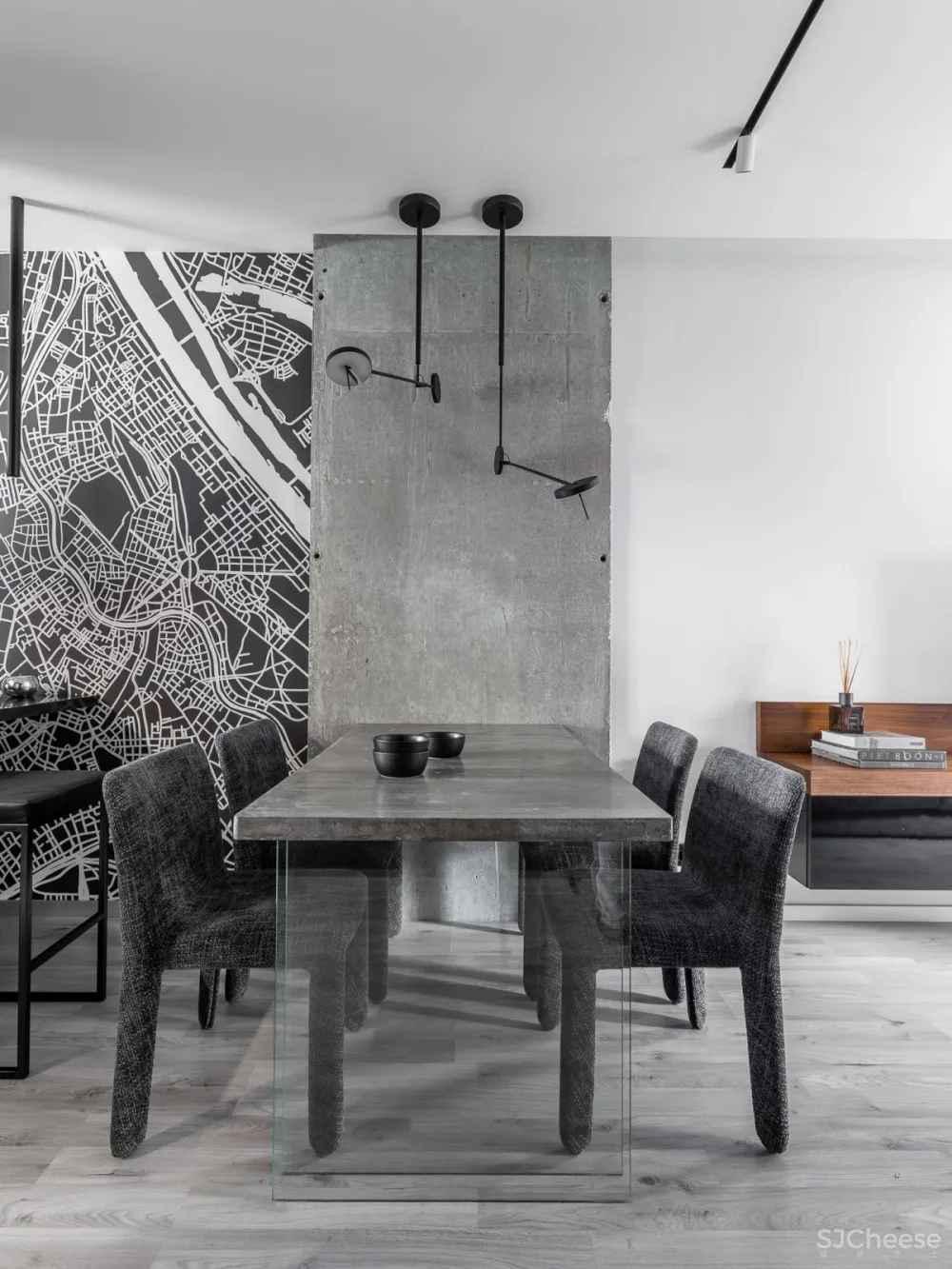 Quadrum Studio | DK CH Flat , 现代混泥土的功能住宅