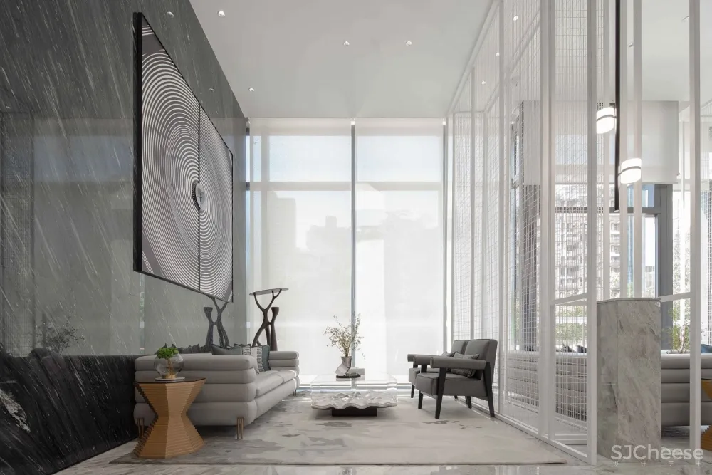 用当代简约精神重塑东方文化的韵律之美|540m²售楼处|殊众设计