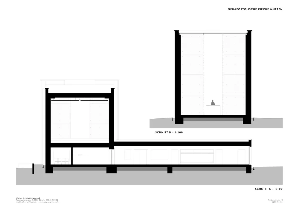 Walser Architekturteam | 瑞士极简教堂 Murten Church