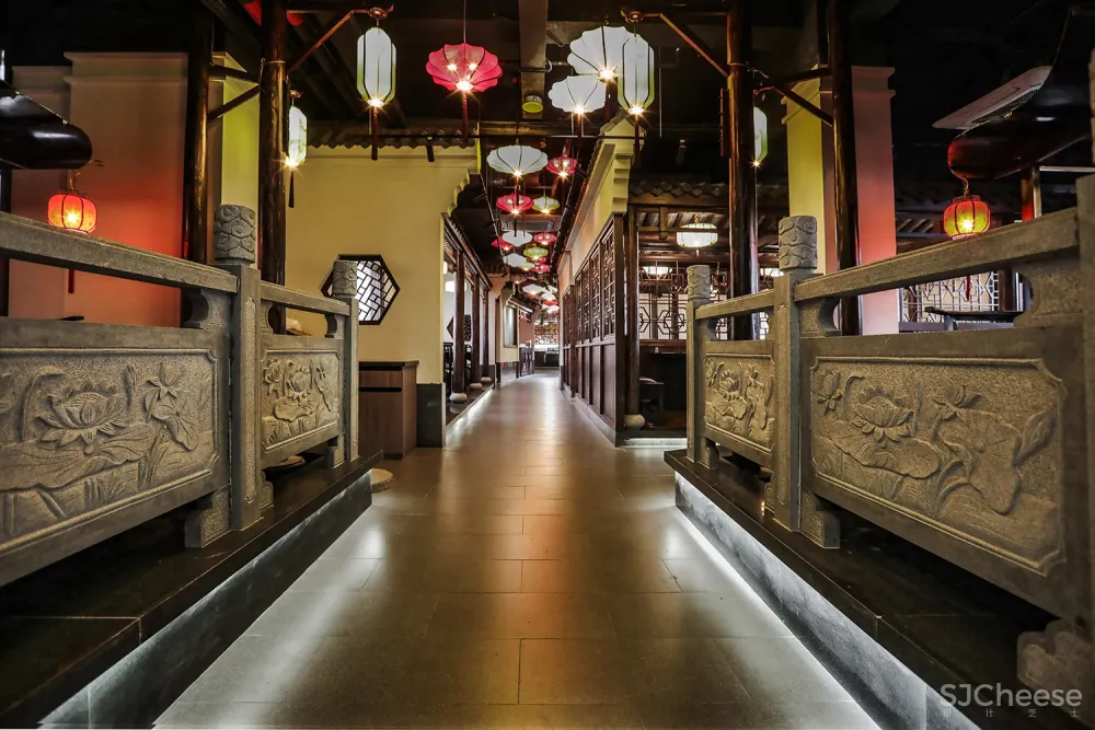 B J D ▏新作 ▏会龙湖农庄大酒店-交替变换的现代中式与古朴中式意境空间