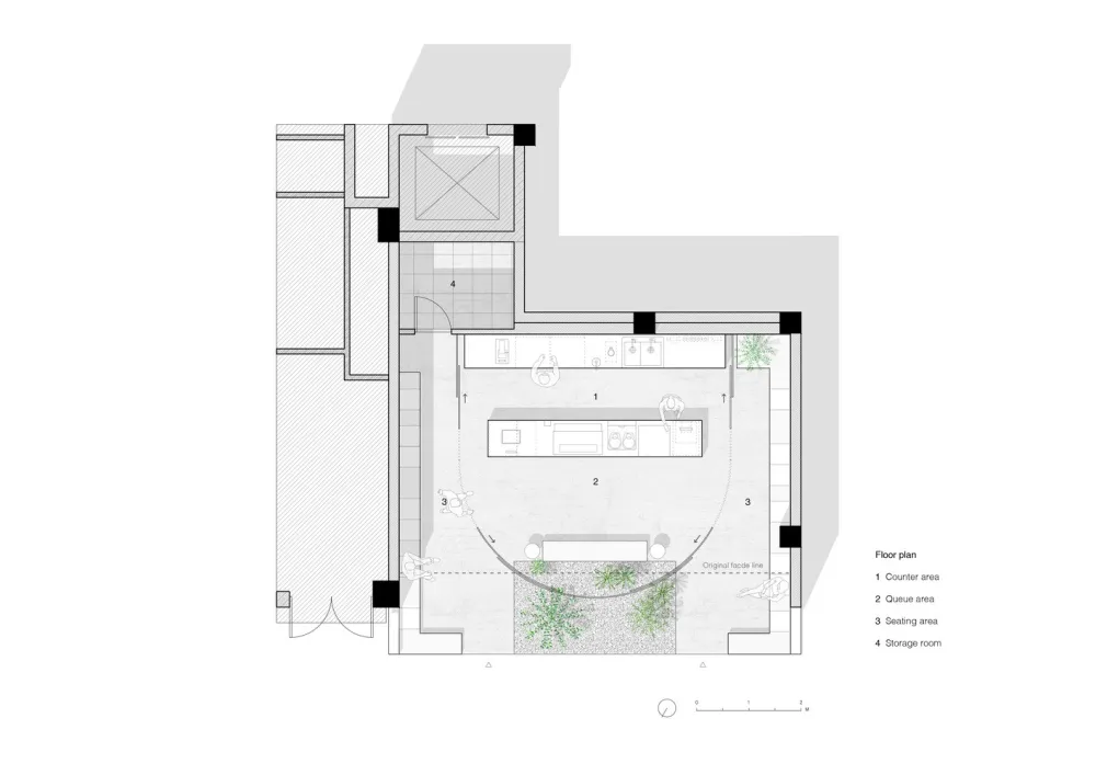 %Arabica，上海建国西路店 / B.l.U.E. Architecture Studio