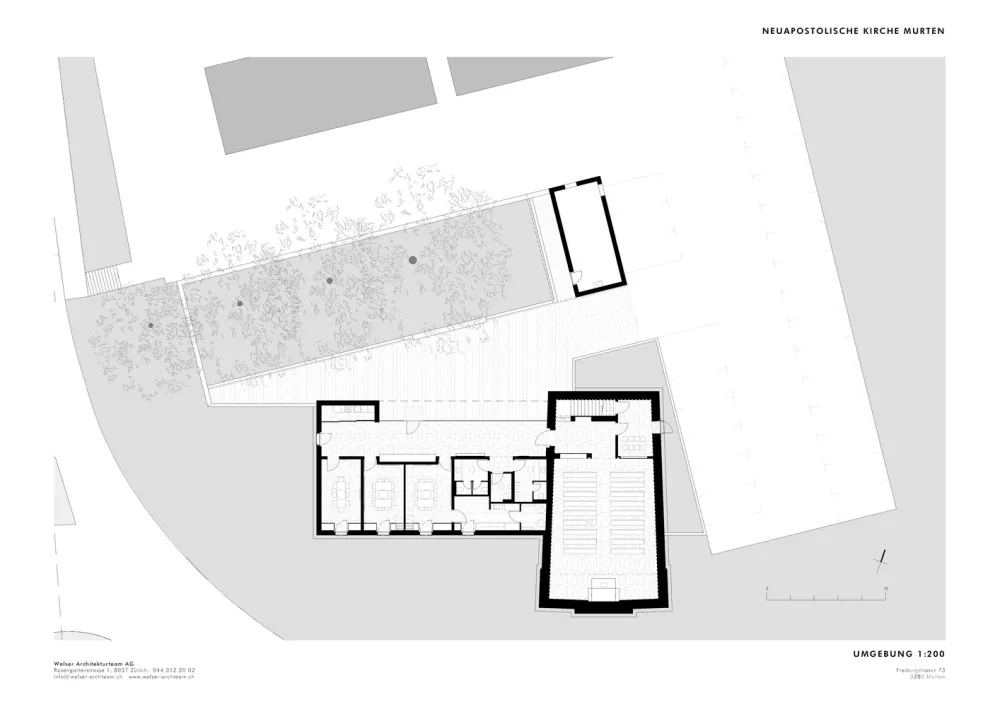 Walser Architekturteam | 瑞士极简教堂 Murten Church