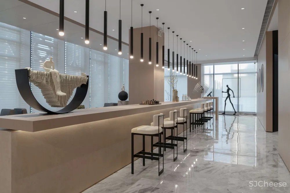 用当代简约精神重塑东方文化的韵律之美|540m²售楼处|殊众设计