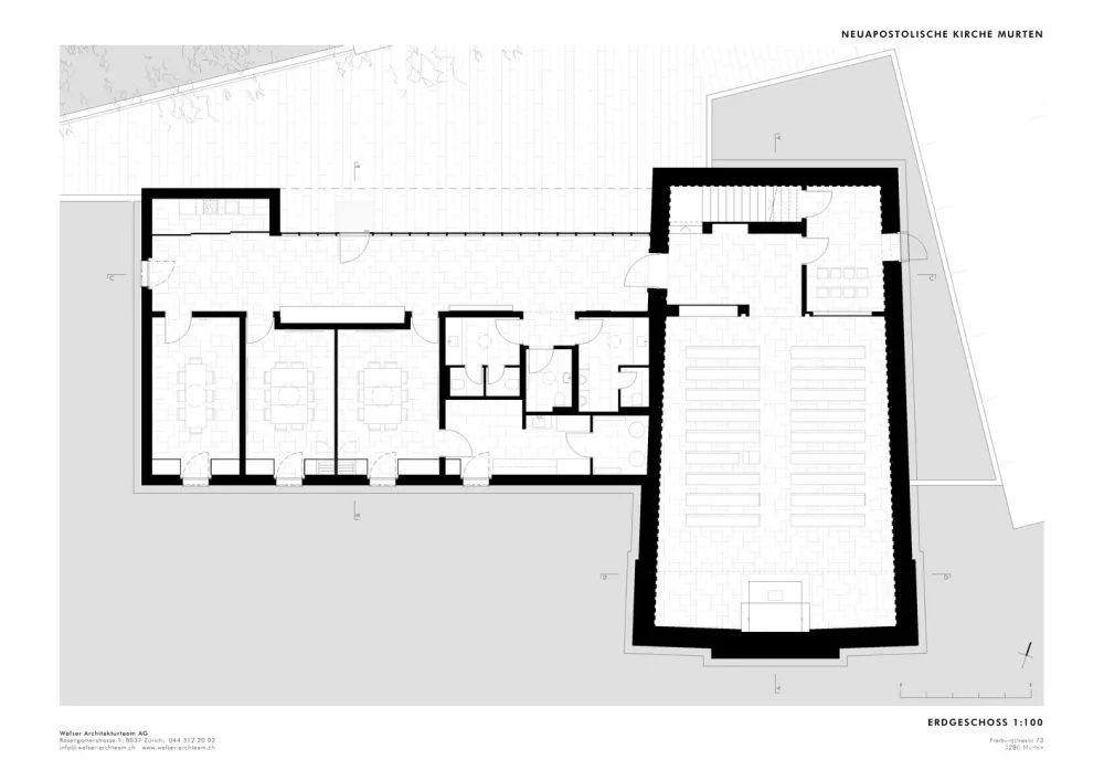 Walser Architekturteam | 瑞士极简教堂 Murten Church