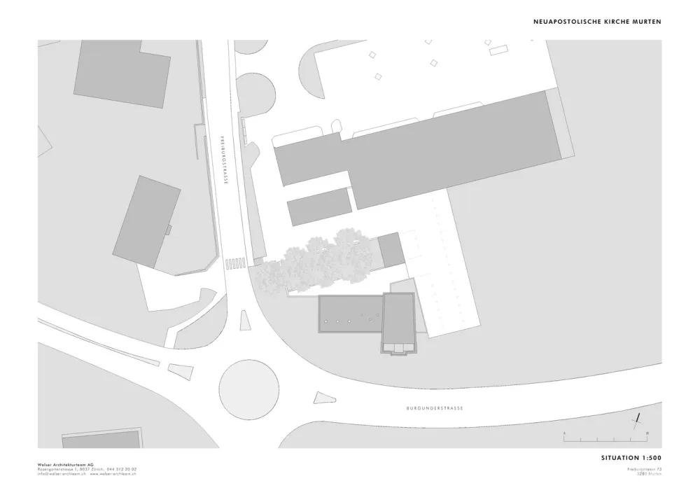 Walser Architekturteam | 瑞士极简教堂 Murten Church