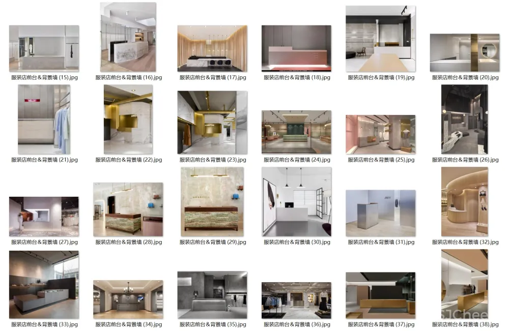 服装店前台背景墙高清设计参考效果图合集-JPG格式-195张-82.6M