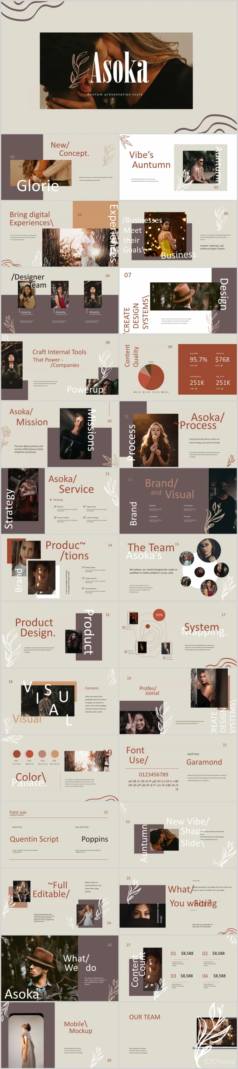 设计汇报事半功倍-精选10套莫兰迪风格PPT模板-可编辑版-101M