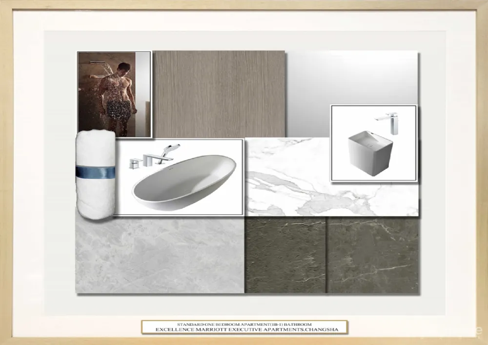 长沙卓越浅水湾万豪行政公寓样板房丨效果图+设计方案丨PDF+JPG丨181M
