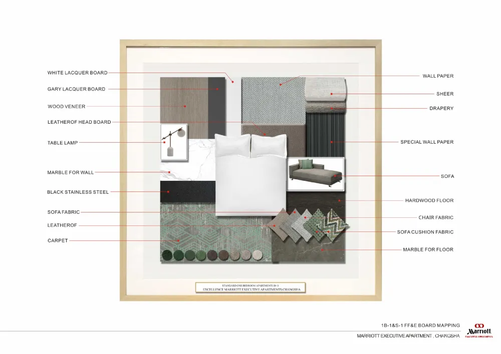 长沙卓越浅水湾万豪行政公寓样板房丨效果图+设计方案丨PDF+JPG丨181M