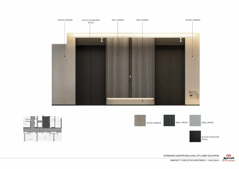 长沙卓越浅水湾万豪行政公寓样板房丨效果图+设计方案丨PDF+JPG丨181M